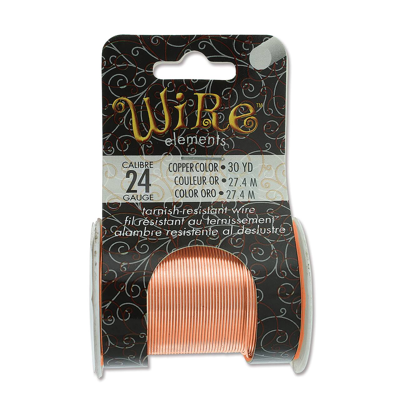 The Beadsmith® Wire™ Elements 24 Gauge Tarnish-Resistant Wire